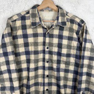 J Lindeberg Long Sleeve Button Up Utility Golf Shirt Checkered Men’s Size Large